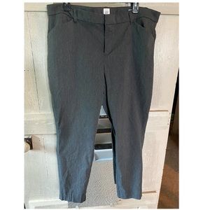 Gap signature skinny ankle dress pants Sz 18, charcoal gray